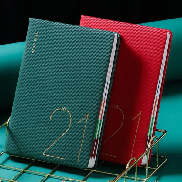 

notepads agenda 2021 planner diary notebook a5 a6 journal weekly monthly daily plan book schedule business notepad office stationery gift, Purple;pink