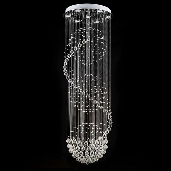 

ceiling lights spiral crystal large led bulbs lead long big lamp fixture modern home lighting art el lamps pa0464