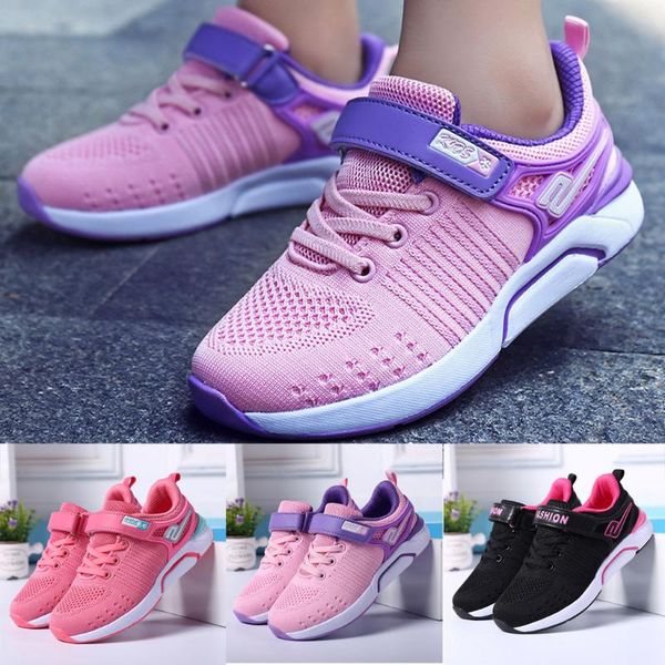

sneakers children's girls mesh breathable casual lightweight lovely sports shoes outdoor kids sapato infantil zapatos, Black;red