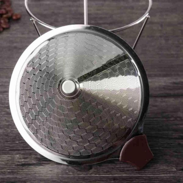 

coffee filters steel filter reusable double layer funnel tools brew dripper cup durable g7s4