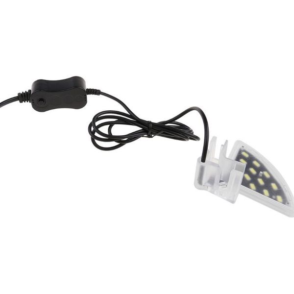 

i 100-240v led clip-on aquarium lighting lamp white light t8wb
