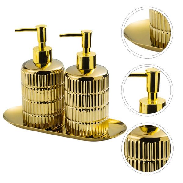 

storage bottles & jars 1 set of bath lotion sub ceramic press type for bathroom