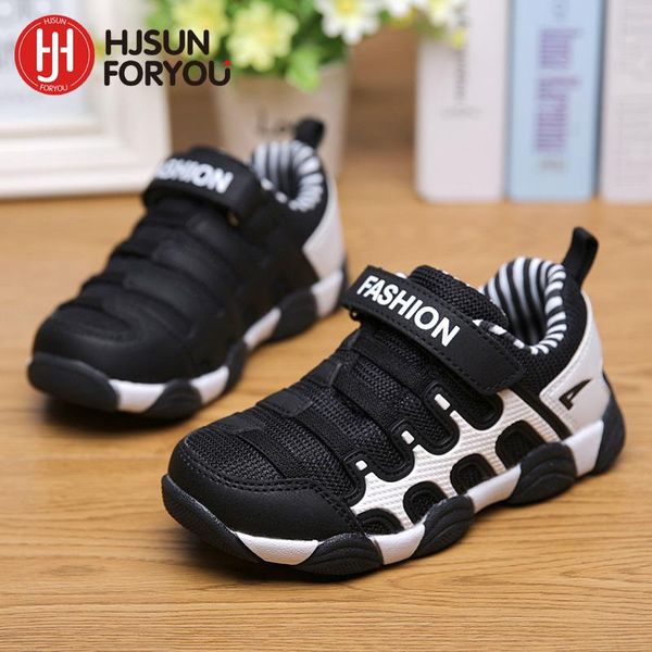 

athletic & outdoor brand 2021 children shoes fashion kids sneakers size 27-37 girls and boys sport breathable casual child, Black