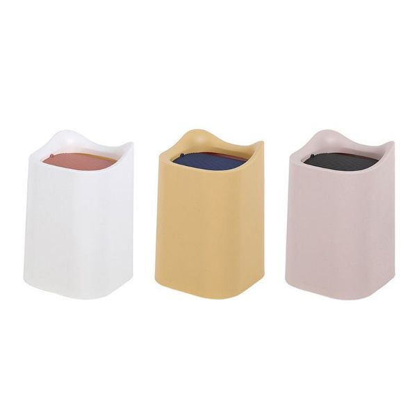 

deskmini flip trash bin garbage miscellaneous storage box trash bin car trash bin