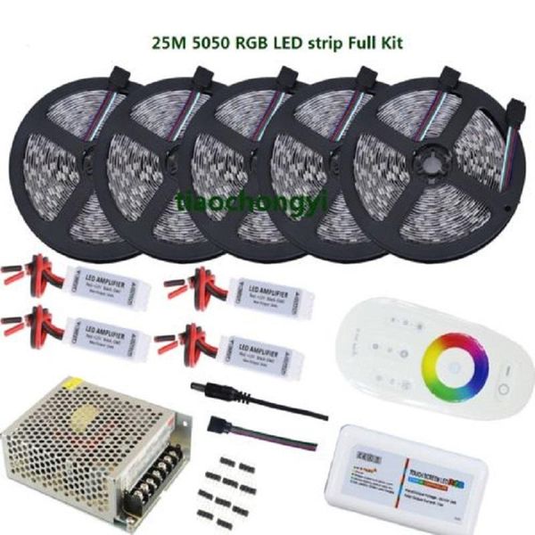 

strips dc12v 5-25m rgb led flexible strip light+2.4g controller remote+