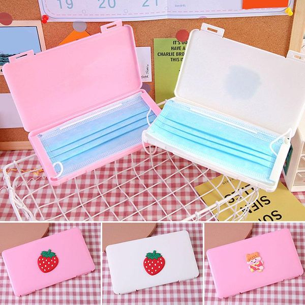 

storage bags mask pp box holder portable dust-proof moisture-proof children's student multiple colors