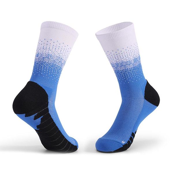 

sports socks trendy cycling short wear-resistant basketball men outdoor breathable fabric elite sport running, Black