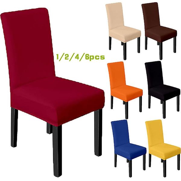 

chair covers solid color anti-fouling and non-slip 1 piece/2 pieces/4 pieces/6 pieces of covers, suitable for all kinds chairs.