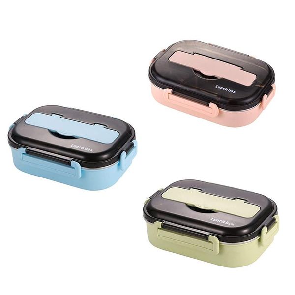 

dinnerware sets bento lunch box for student thermal insulation high-grade stainless steel liner containers