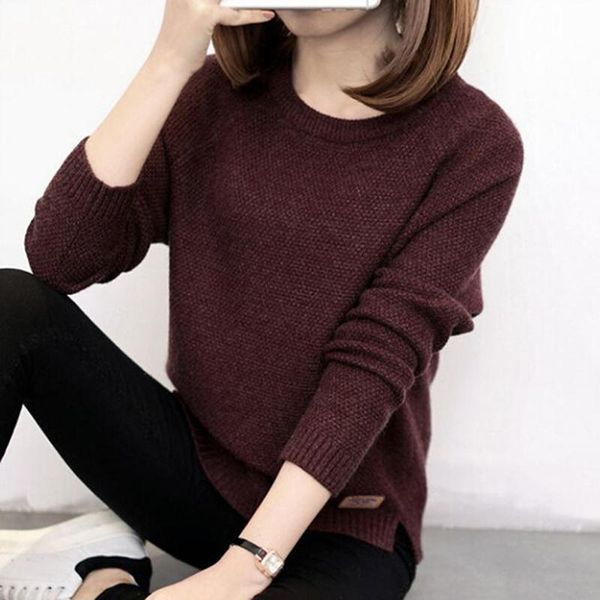 

women's sweaters 1pc women korean long sleeve knitted shirt blouse spring autumn pullover  sweater fashion bottoming, White;black