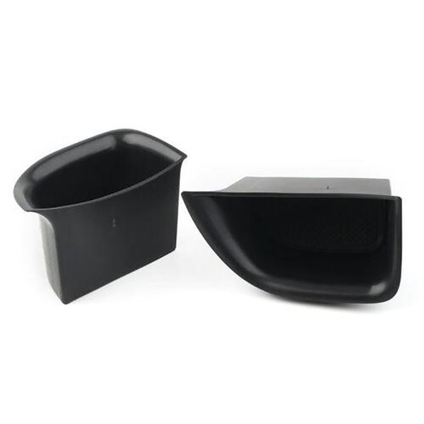 

car organizer 2pcs armrest storage box abs auto black front holder