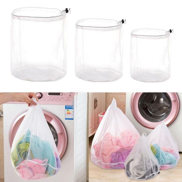 

ly laundry net bag drawstring closure washing machine aid mesh bags for shirts bra lingerie underwear xsd88