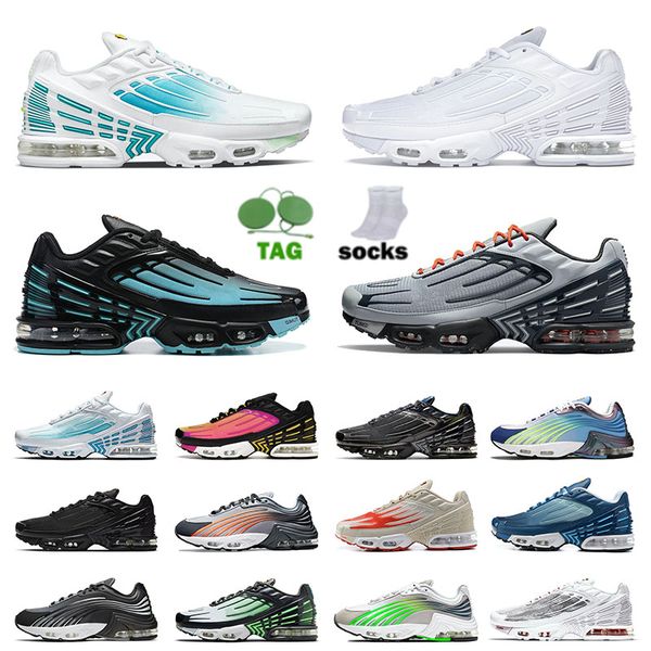 

2021 tn 3 iii tuned plus 2 ii men women running shoes triple black white racer radiant red obsidian runner tiger aqua volt mens womens sport