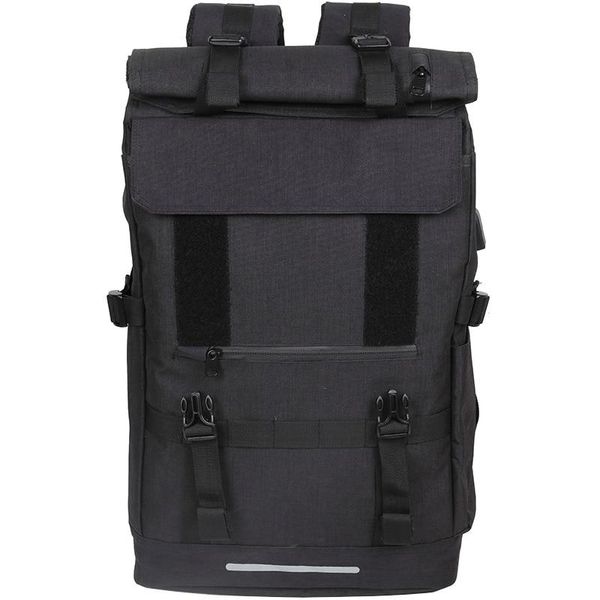 

men backpack multifunction usb charging 40l large capacity out door for male black travel fashion school bags