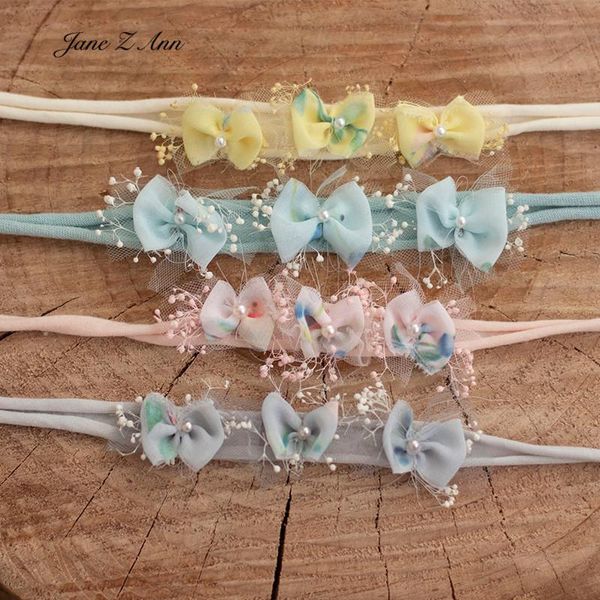 

hair accessories butterfly headdress head flower band born baby shooting pography props, Slivery;white