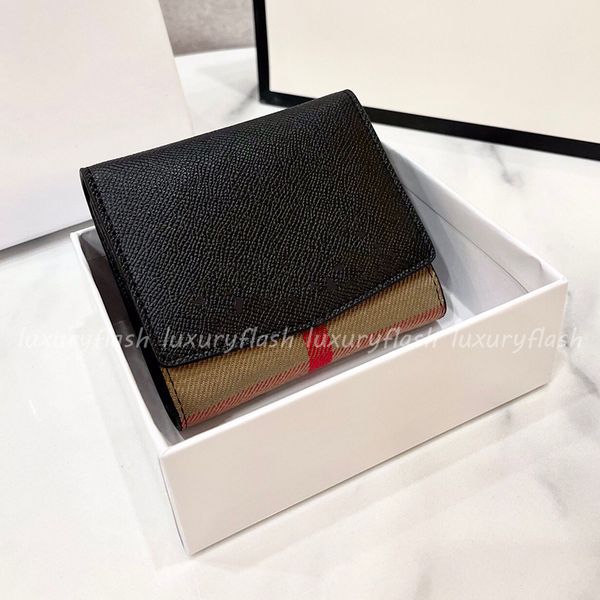 

designer luxury men's leather wallet fashion classic letters retro contrast color ladies coin purse 2022 casual wild coins bags cheque, Red;black