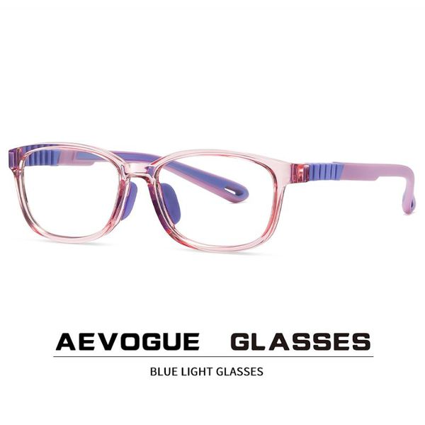 

sunglasses aevogue blue light glasses for kids fashion girl square frames boy silicone detachable temples ae1080, White;black