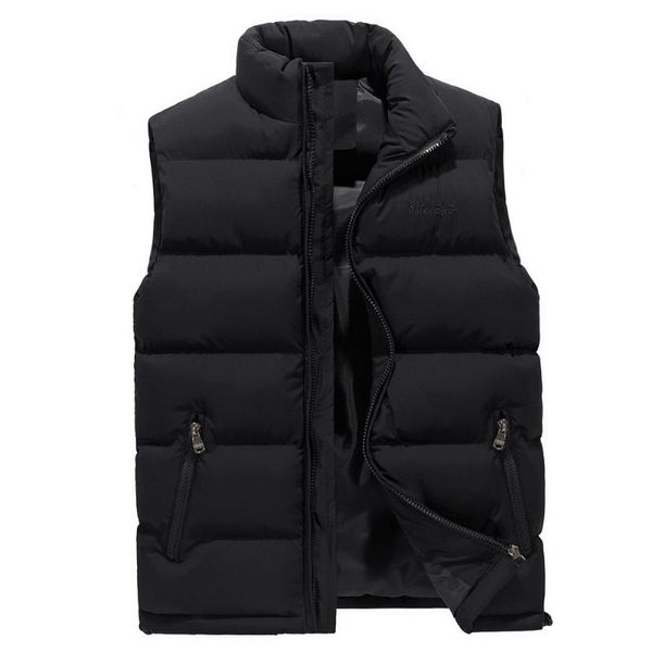 

men's vests vest autumn winter casual pocket pure color waistcoat sleeveless jacket coat heren vesten chaleco m-6xl, Black;white