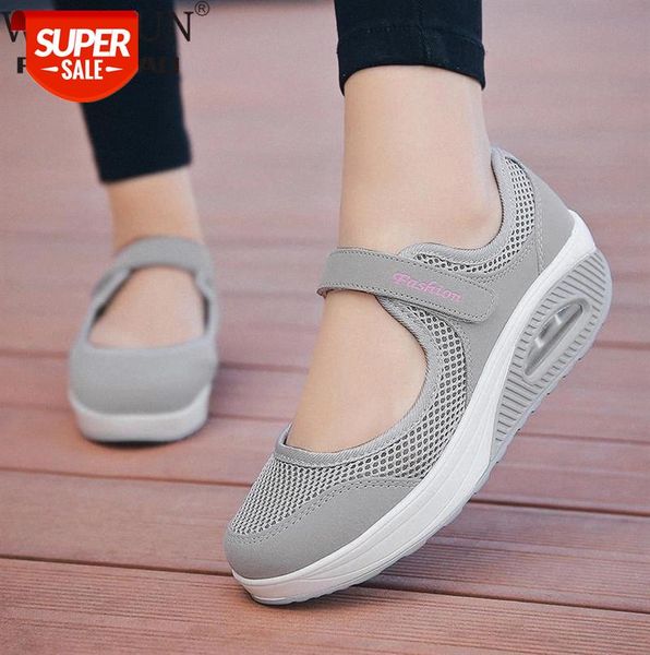 

2020 summer fashion women flat platform shoes woman breathable mesh casual shoes moccasin zapatos mujer ladies boat #dz6u