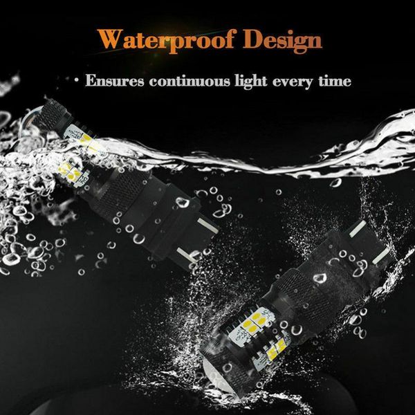 

emergency lights useful led white/amber turn signal light 2pcs 3157 nice parts resistors