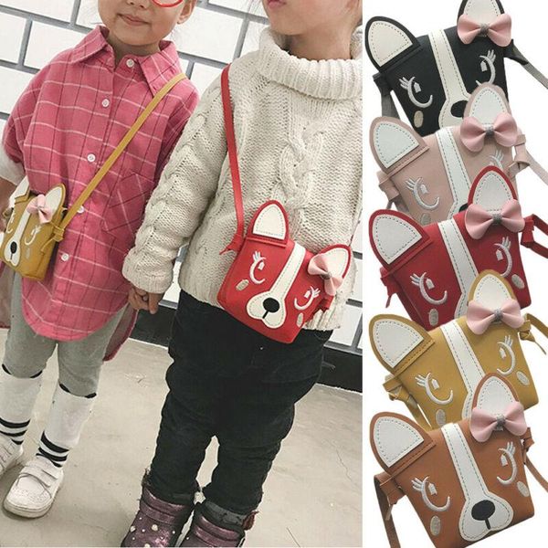 

purse little girls cute leather crossbody bag mini shoulder coin wallet for kids children cartoon casual purses, White