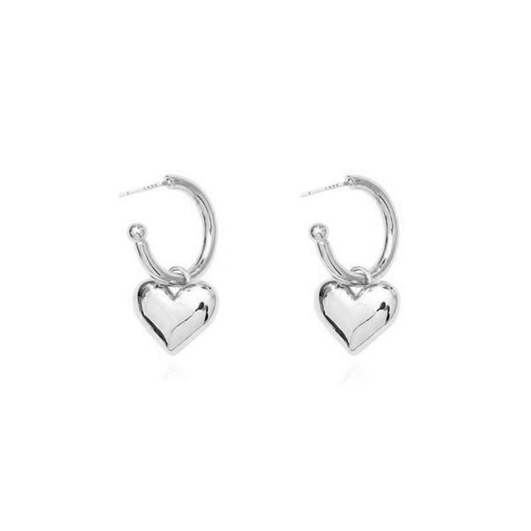

dangle & chandelier s925 silver love earrings japanese and korean fashion ins wind retro