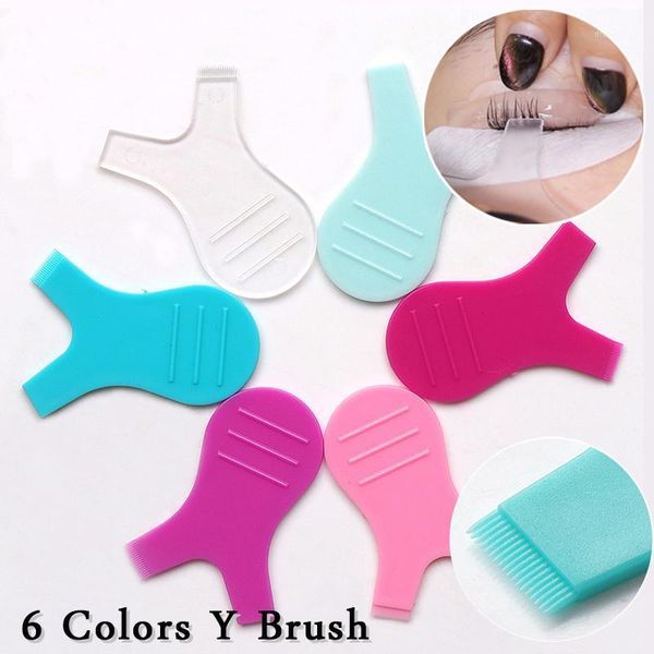 

10pcs/set reuseable plastic y shape eyelashes brushes eyelash lifting kit accessories eye lash extension perm mascara clean tool1