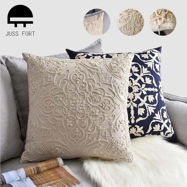 

nordic style full cotton embroidery pillowcase for home el living room bedroom sofa throw pillow case car chair cushion cover cushion/decora