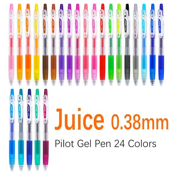 

gel pens 24pcs pilot juice pen 0.38mm kawaii candy 24 colors for writing drawing cute girl gift scrapbook diy supplies lju-10uf