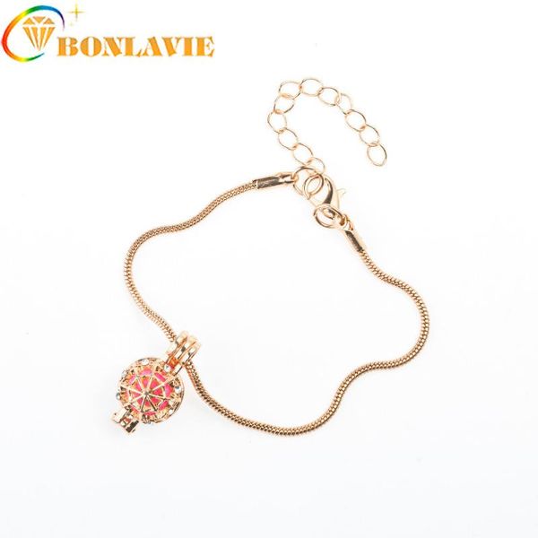 

charm bracelets hollow out perfume essential oil diffuser spider beads pendant bracelet for chidren women trendy 2021 jewelry accessories, Golden;silver