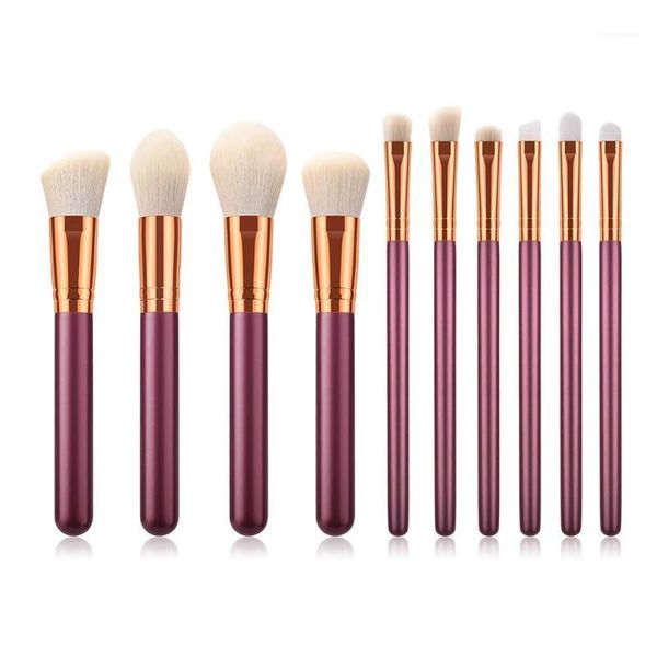 

makeup brushes set foundation brush blush loose powder lip eyeshadow eyebrow kit beauty 11pcs1