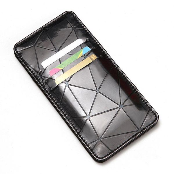 

laser magic wallet diamond indentation lady card holder bank fashion medium long clutch bag wallets, Red;black