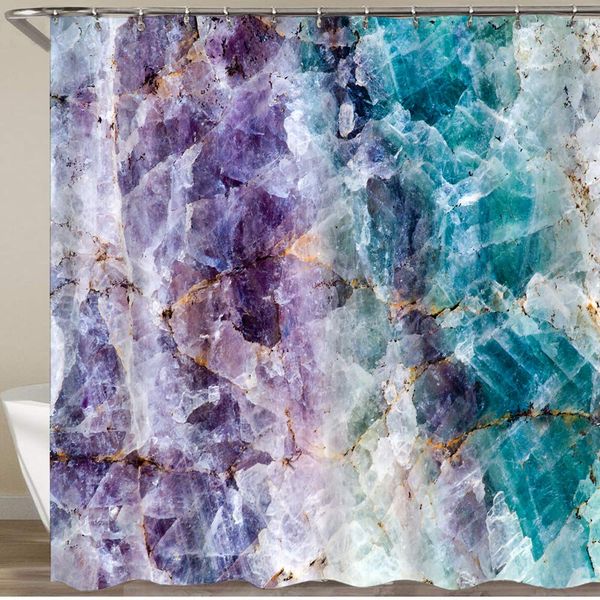 

shower curtain set with 12 hooks,quartz stone background,decorative bath curtain modern bathroom accessories,machine