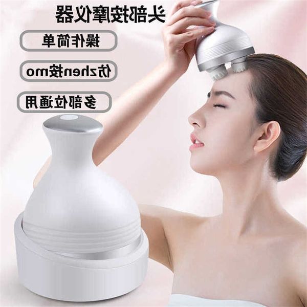 

massager mini charging head massage instrument electric scalp longdian claw hand multifunctional kneading vibration physiotherapy instrument, Silver