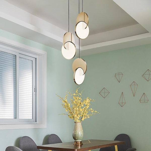 

modern led chandelier lighting for dining room luxury stainless steel hanging light fixture chrome/gold round lustre chandeliers