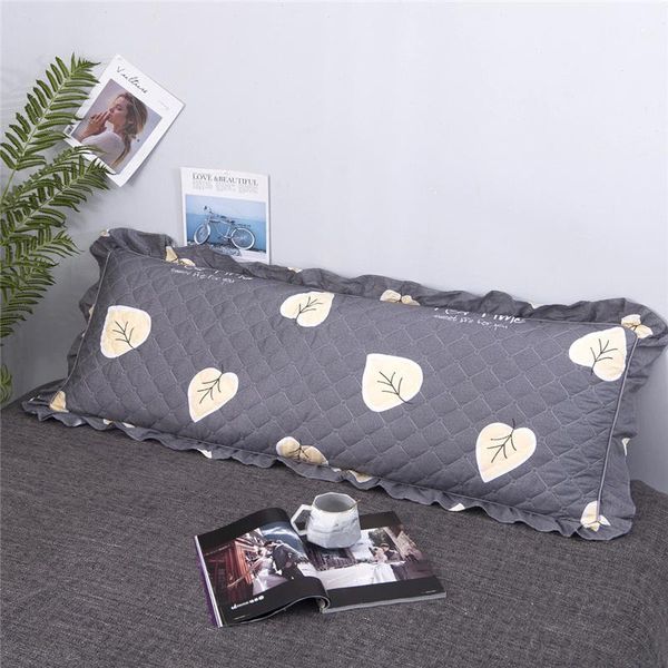 

pillow case 120/150/180cm ruffle edge decor long pillowcase quilting home bedding thickened large size cover