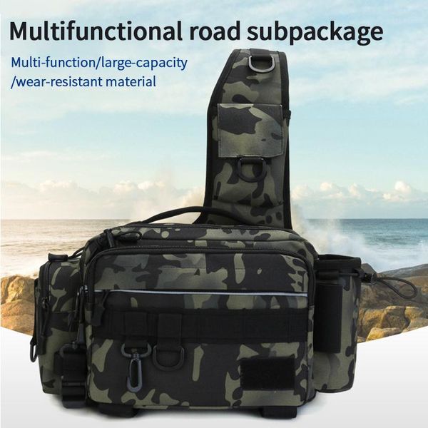 

fishing accessories tactical army shoulder bag men sling crossbody molle bags multicam camouflage camping travel hiking hunting military bac