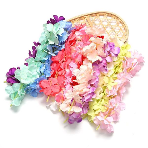 

32cm silk hydrangea artificial rattan flower for wedding party home decoration diy wreath gift box scrapbooking craft headdress decorative f