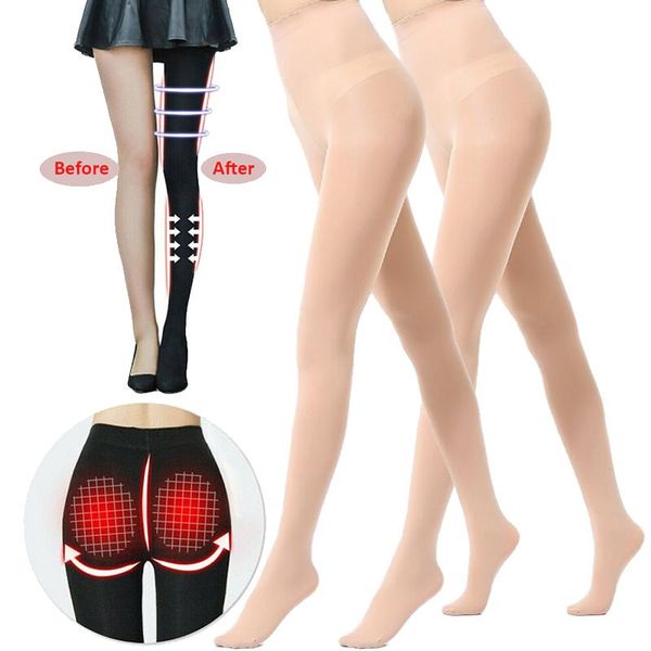 

socks & hosiery 1 pair down compression pantyhose women tights lift up buttocks legs shaper sliming stovepipe pantyhoses stocking, Black;white