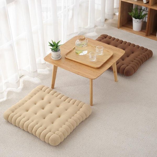 

cushion/decorative pillow creative soft biscuit shape cushion classical chair car seat pad decorative cookie tatami back sofa home