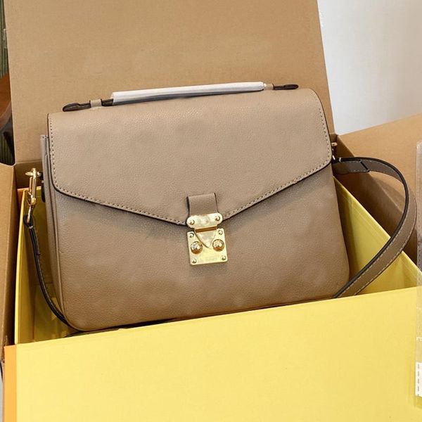 

embossed postman bag crossbody bags handbag women purse fashion real leather letter printing hardware buckle messenger wallet plain hasp