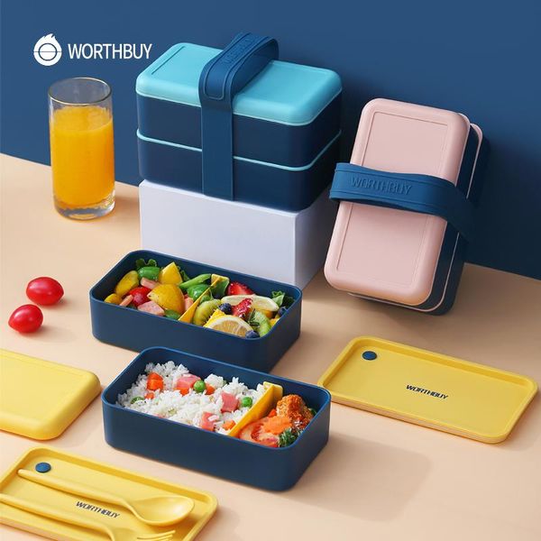 

dinnerware sets worthbuy kids lunch box microwave plastic bento salad fruit container with movable compartments portable