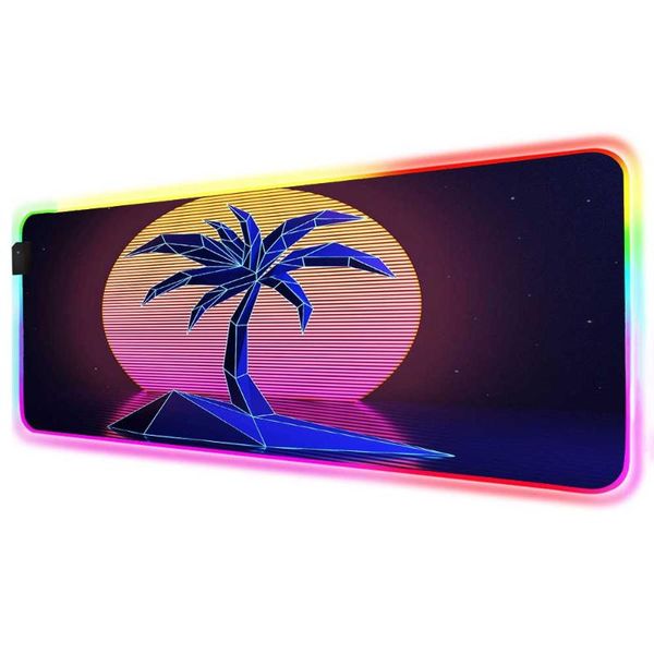 

mouse pads & wrist rests mairuige landscape sunrise trees gaming pad rgb game console led computer notebook pc keyboard carpet xxl desk