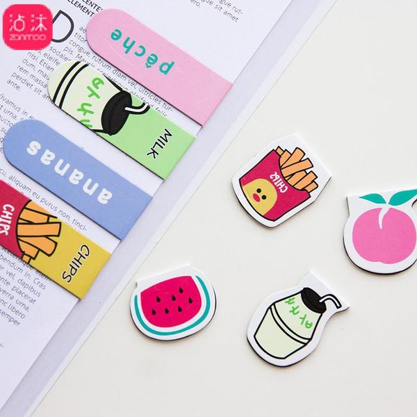 

bookmark creative magnetic bookmarks 1 pcs cute cat for books animal fruit office supplies