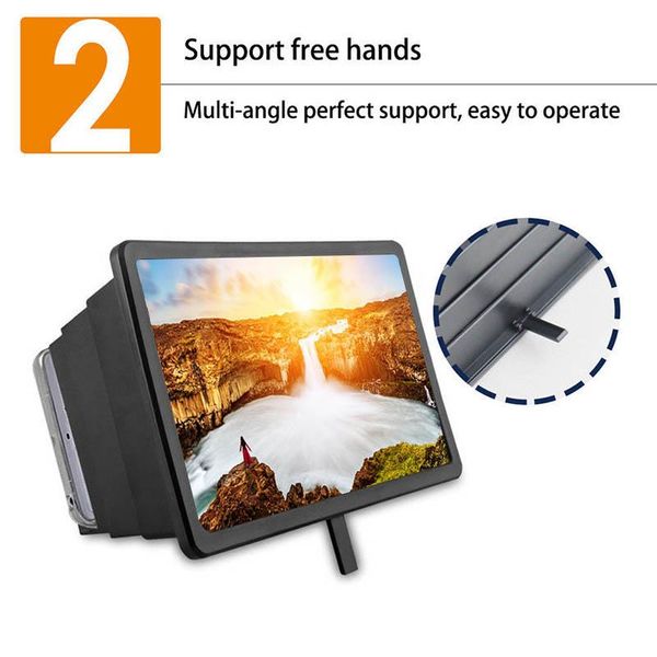 

cell phone mounts & holders 14inch 3d video screen magnifier foldable holder bracket for tablets phones fku66