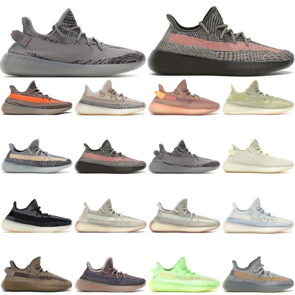 

popular men women running shoes 350 v2 reflective earth glow israfil linen marsh natural zebra cream cinder bred beluga clay static trainers