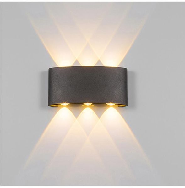 

wall lamp 2w 4w 6w 8w led light outdoor waterproof modern nordic style indoor lamps living room porch garden ac90-260v