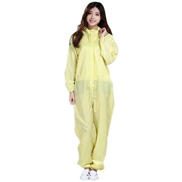 

anti-static overalls hooded dust-jumpsuit factory workshop male female washable work clothes protection suits plus size 4xl, Black;white