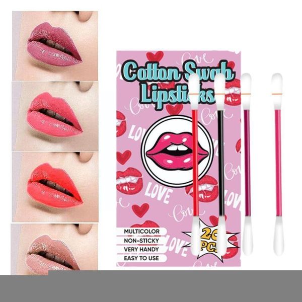 

lip gloss lipstick cigarette cotton swab lipsticks long lasting waterproof cosmetics for women fashion makeup x5o9