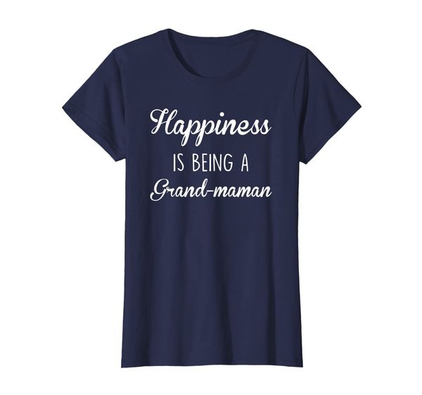 

womens grand-maman shirt gift: happiness t-shirt, White;black